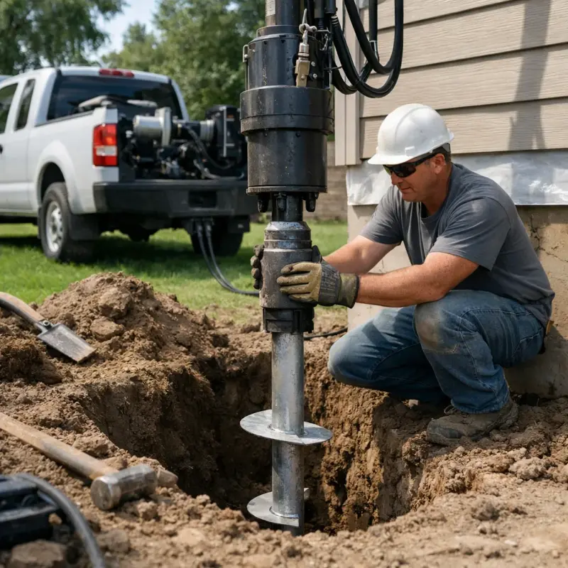 Helical Pier Installation Edison